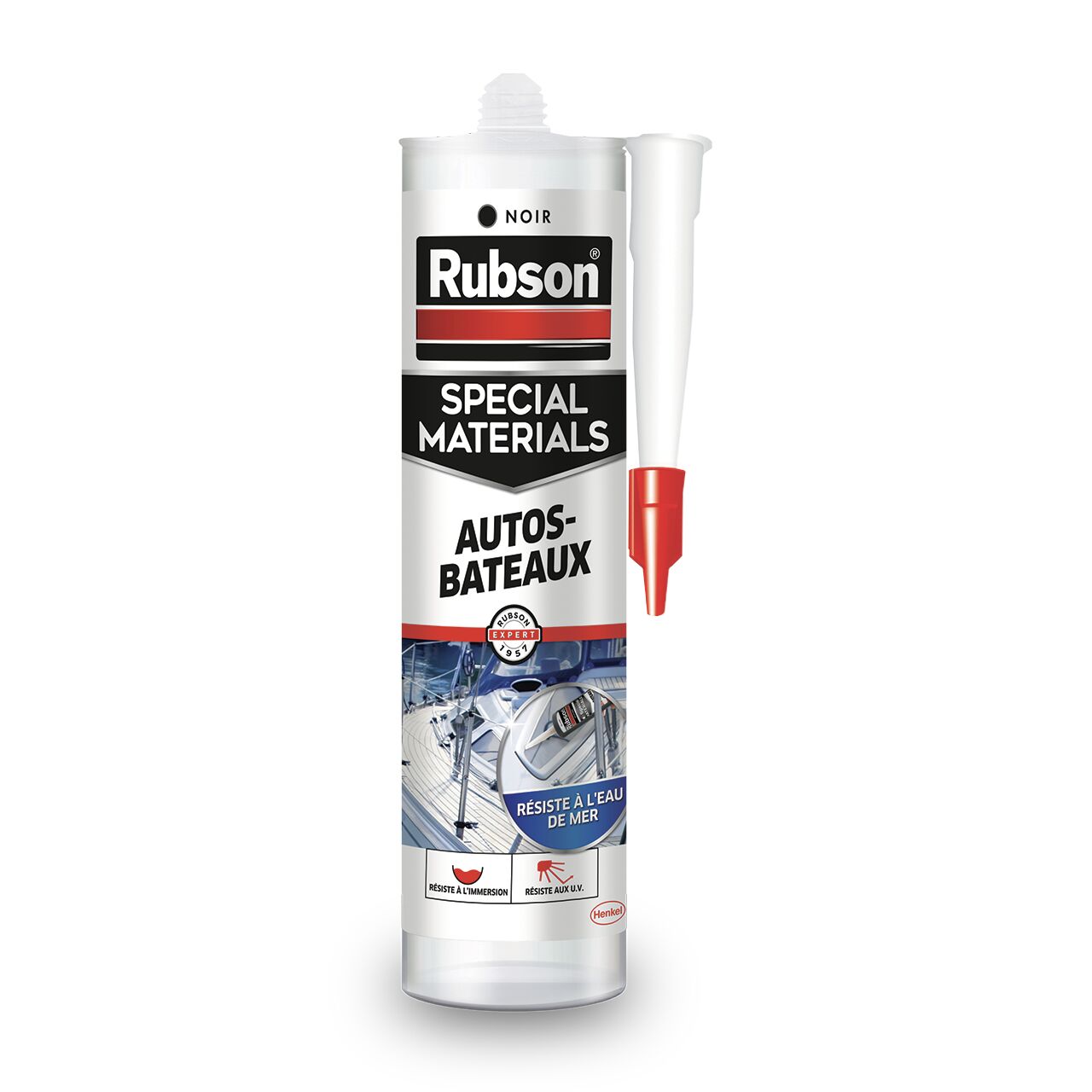 Mastic Spécial Auto-Bateaux 280 mL noir - RUBSON