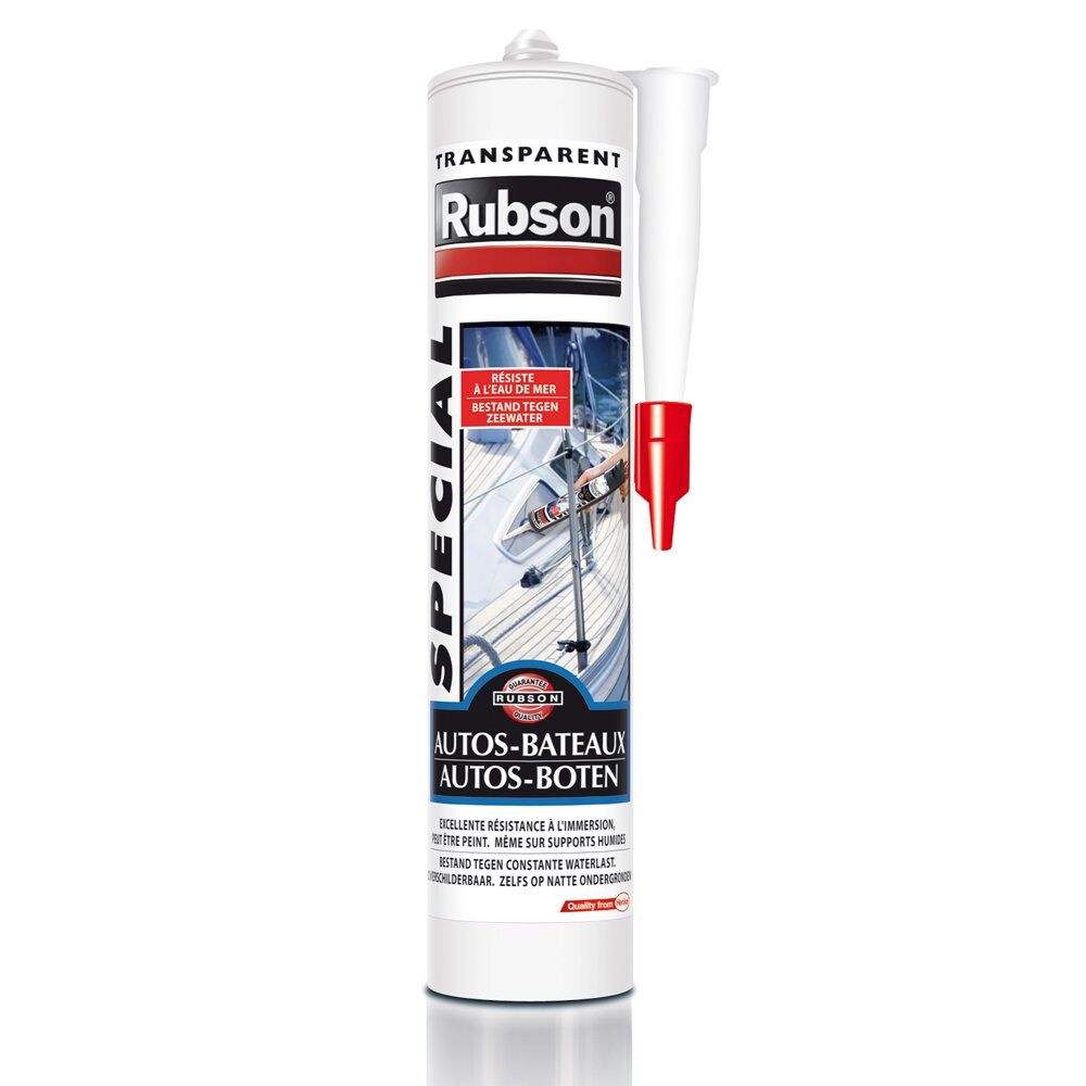 Mastic Spécial Auto-Bateaux 280 mL transparent- RUBSON