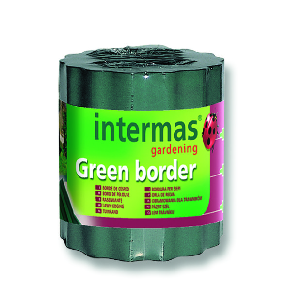 Bordure pour gazon à dérouler 0,20x9m vert - INTERMAS