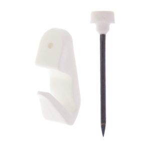 8 crochets résine blancs n° 1 pour tableaux et cadres - LE CROCHET FRANCAIS