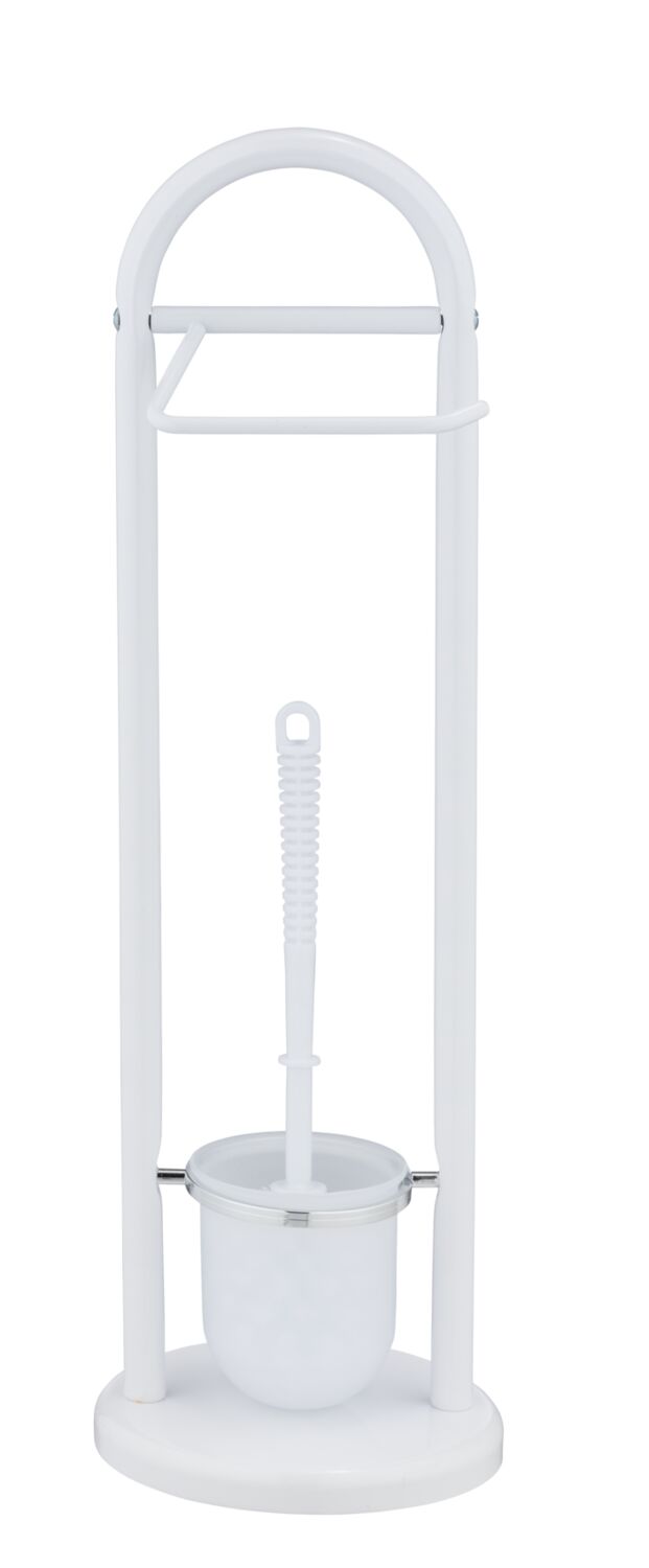 Serviteur WC Siena blanc chromé - WENKO