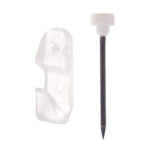 8 crochets résine transparents n° 1 pour tableaux et cadres - LE CROCHET FRANCAIS