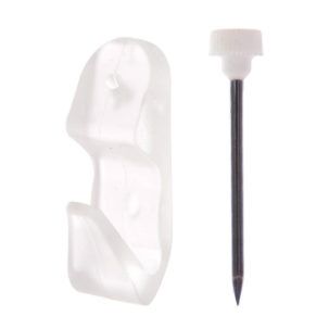 8 crochets résine transparents n° 2 pour tableaux et cadres - LE CROCHET FRANCAIS