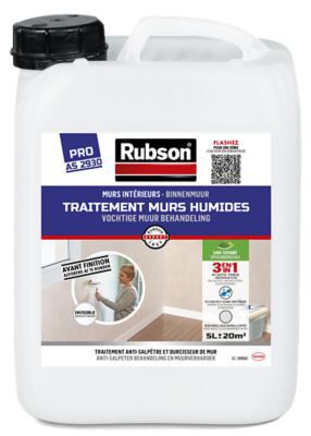 RUBSON Murs Intérieurs Traitement Murs Humides Incolore Bidon 5l