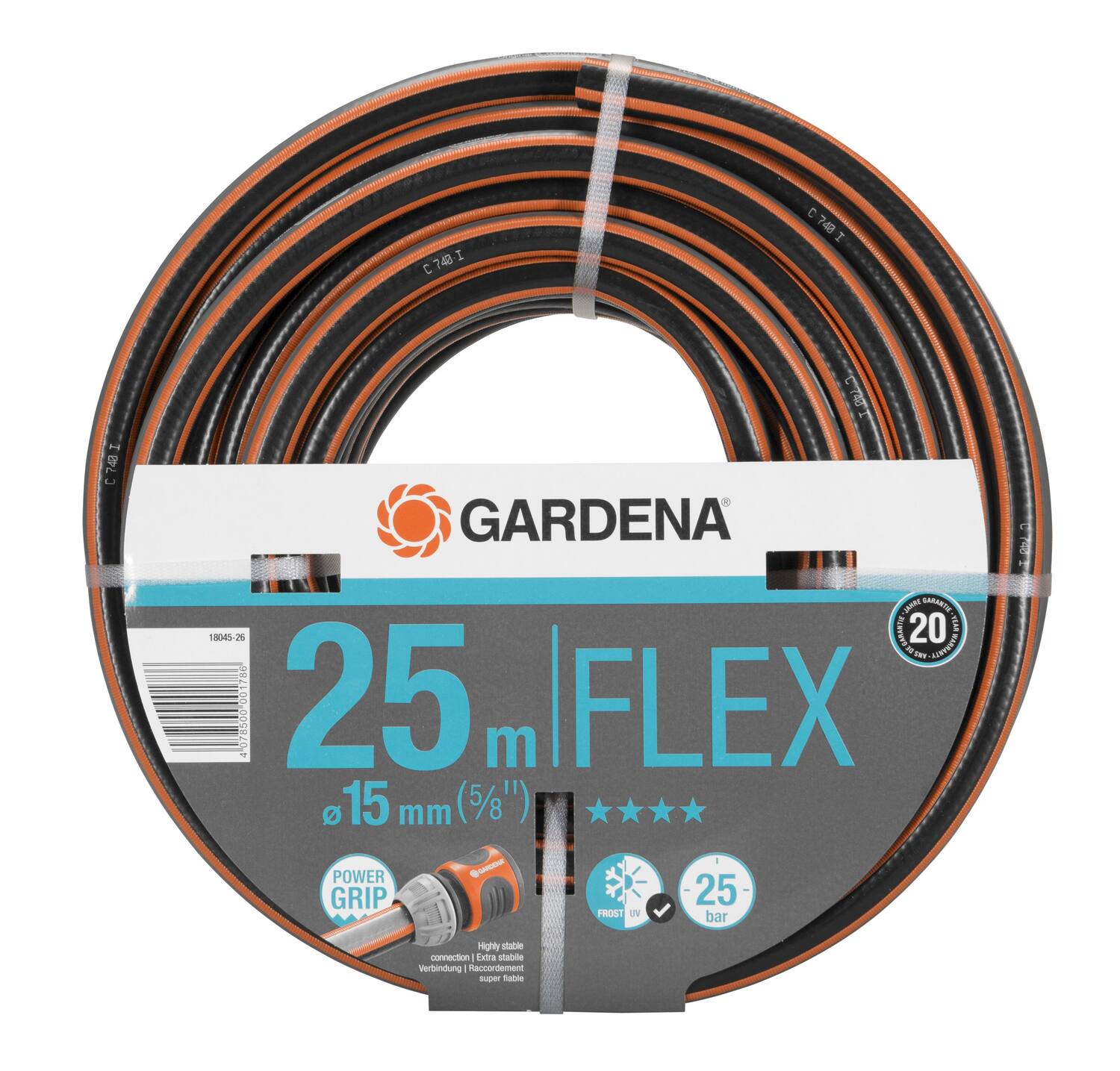 Tuyau arrosage Comfort Flex 25m Ø15mm 18045-26 - GARDENA