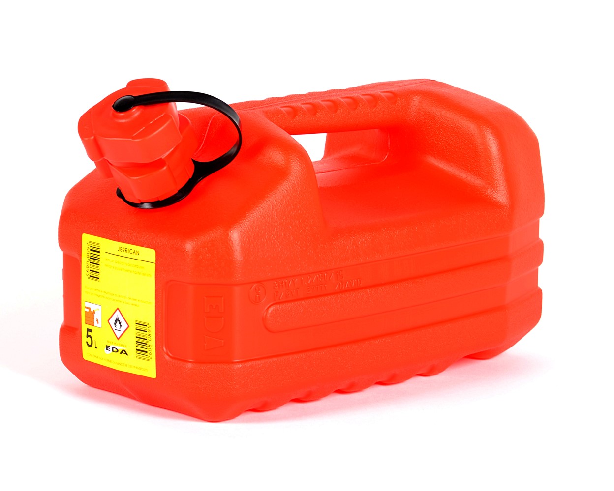 Jerrican hydrocarbure 5L rouge - EDA PLASTIQUES