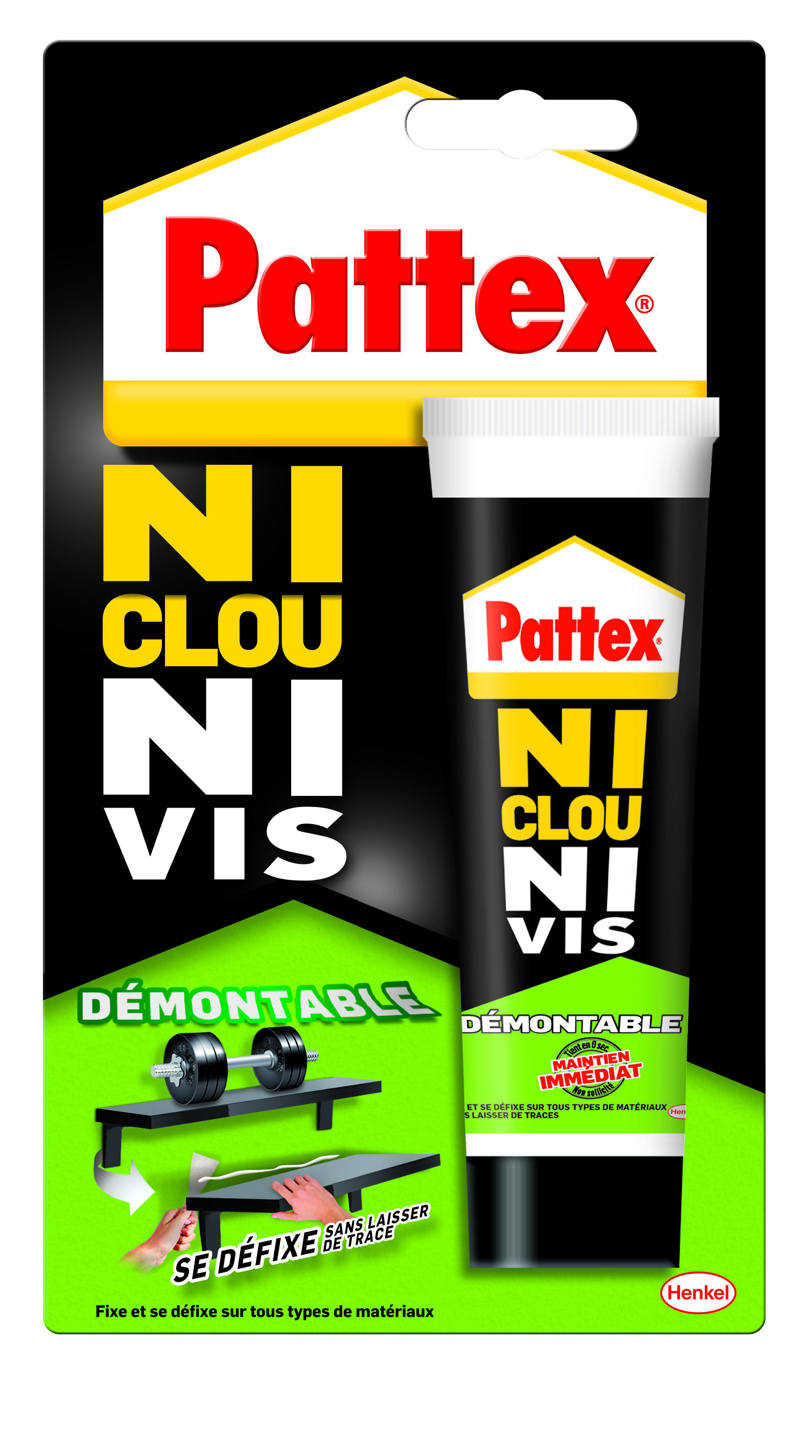 Colle Ni Clou Ni Vis Démontable 100gr - PATTEX