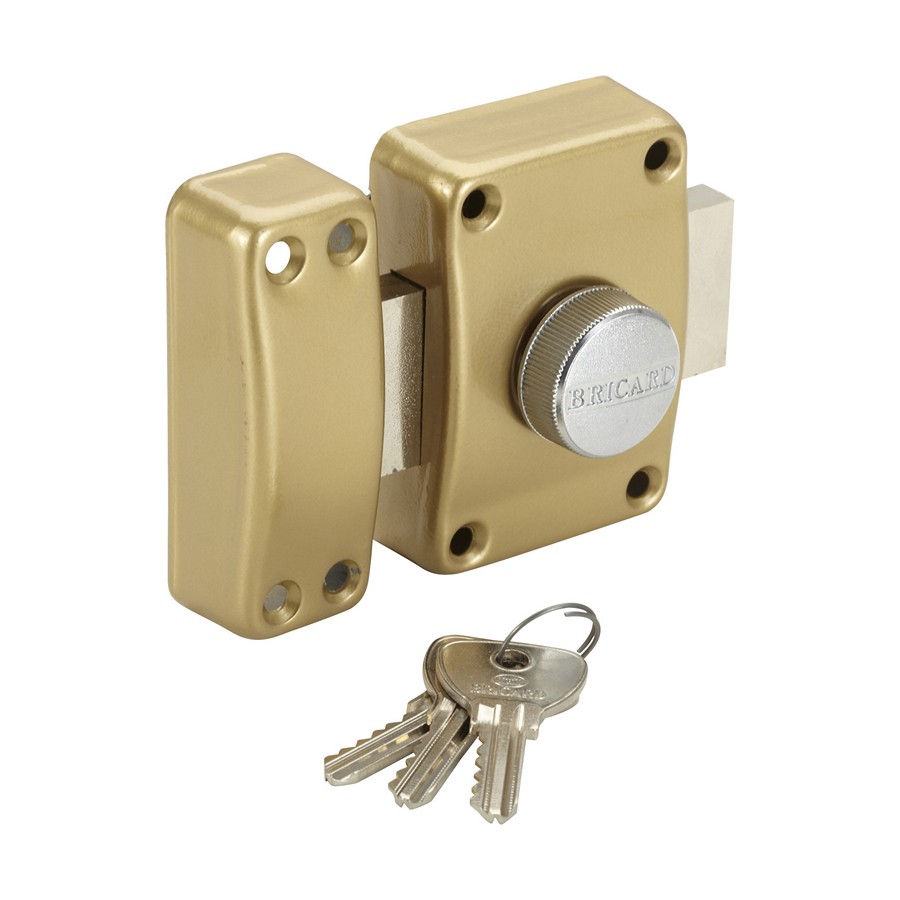 verrou  alpha à bouton - 30 mm - BRICARD