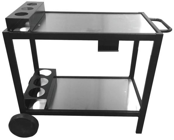 Chariot avec Plateau Kevin en Inox 106,5x58x86,5cm