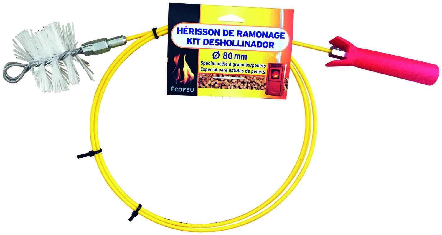Canne de ramonage spéciale poêle à pellets - PYROFEU