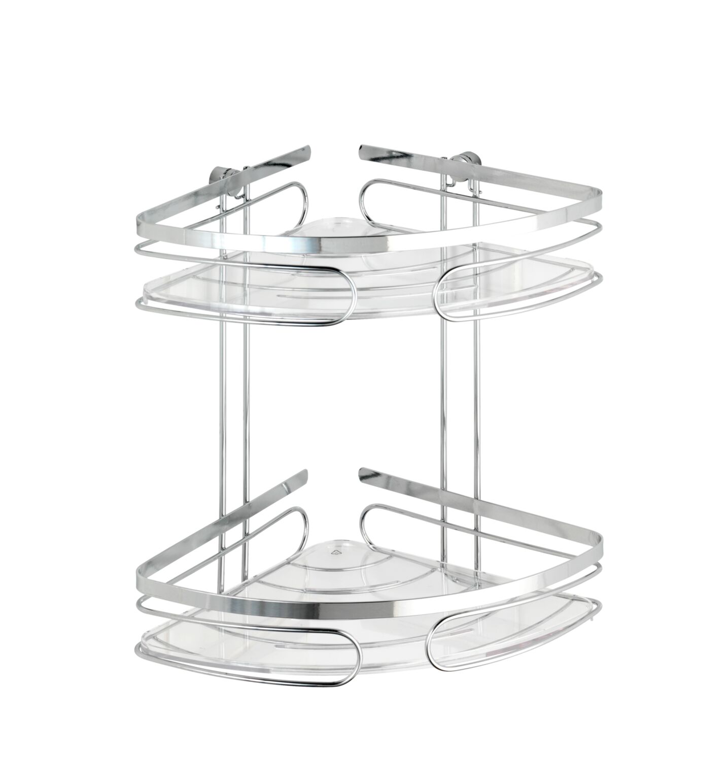 Etagère d'angle Premium inox acier 2 niveaux - WENKO