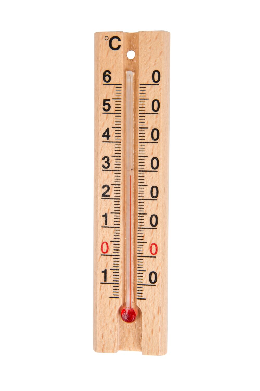 thermomètre bois clair 14 cm - STIL