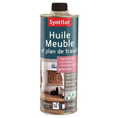 huile meuble et plan de travail 500ml irise or - SYNTILOR