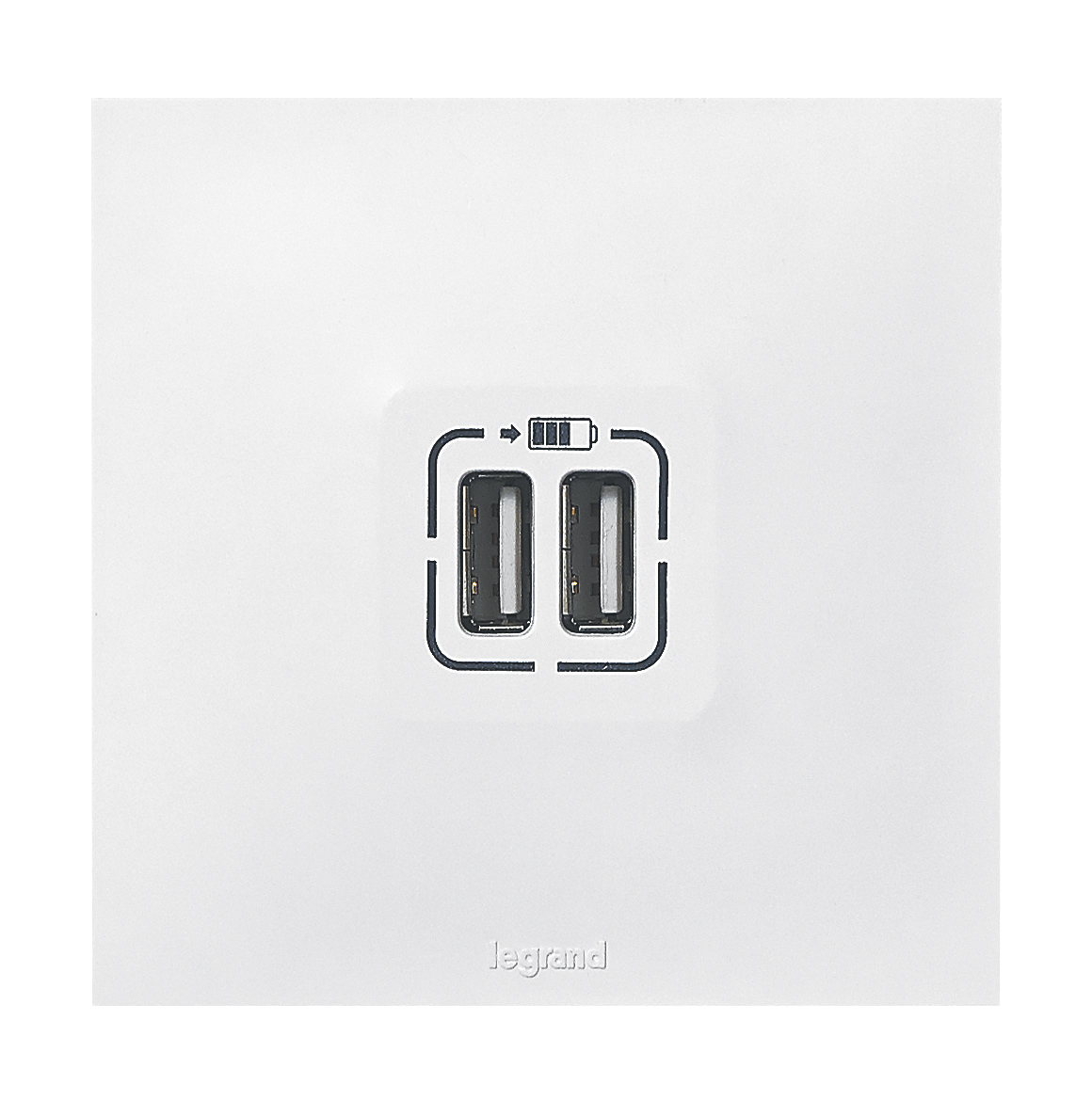 Prise double USB Neptune blanc - LEGRAND