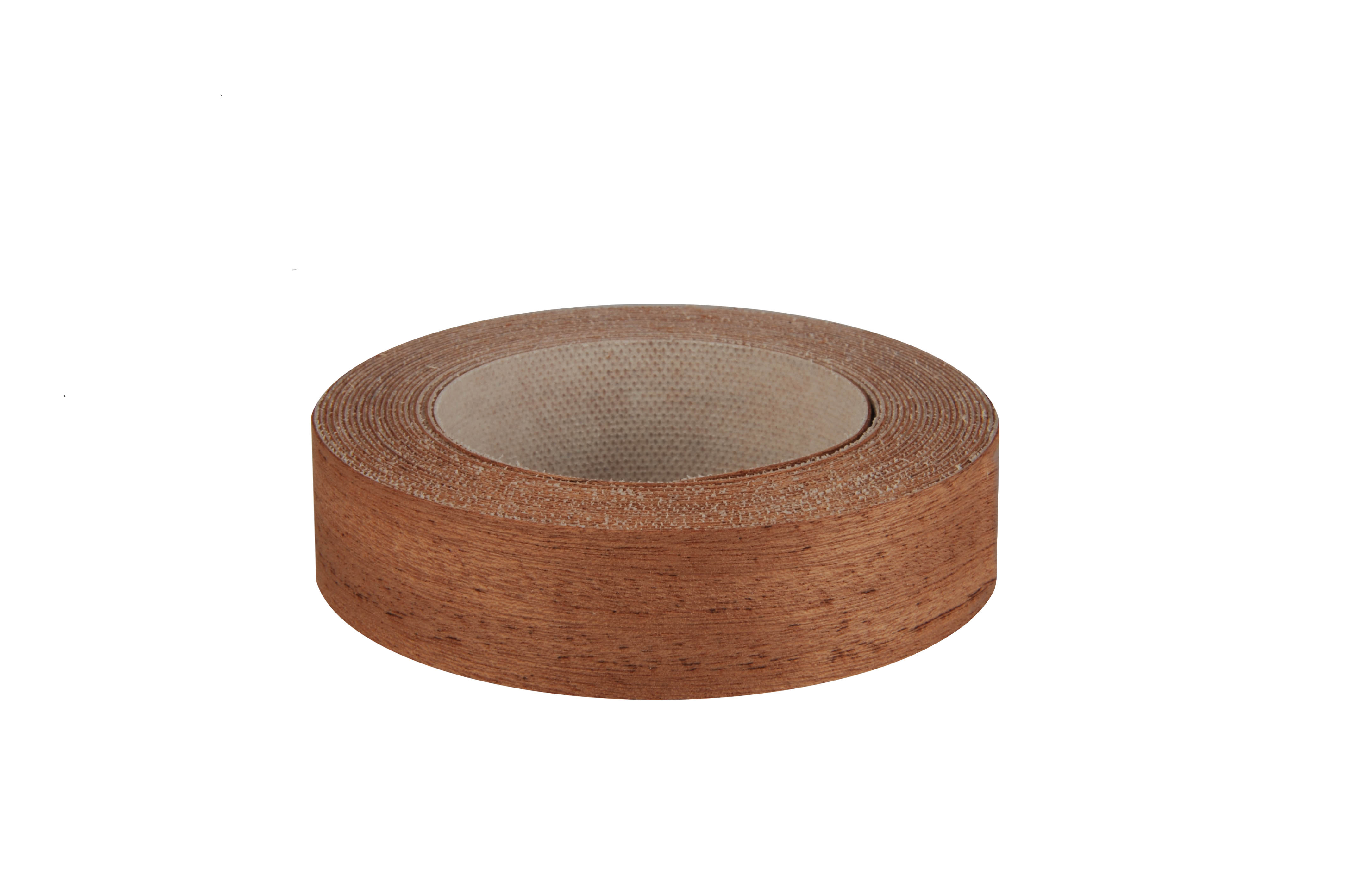 Bande de chant bois véritable acajou 23mmx5ml