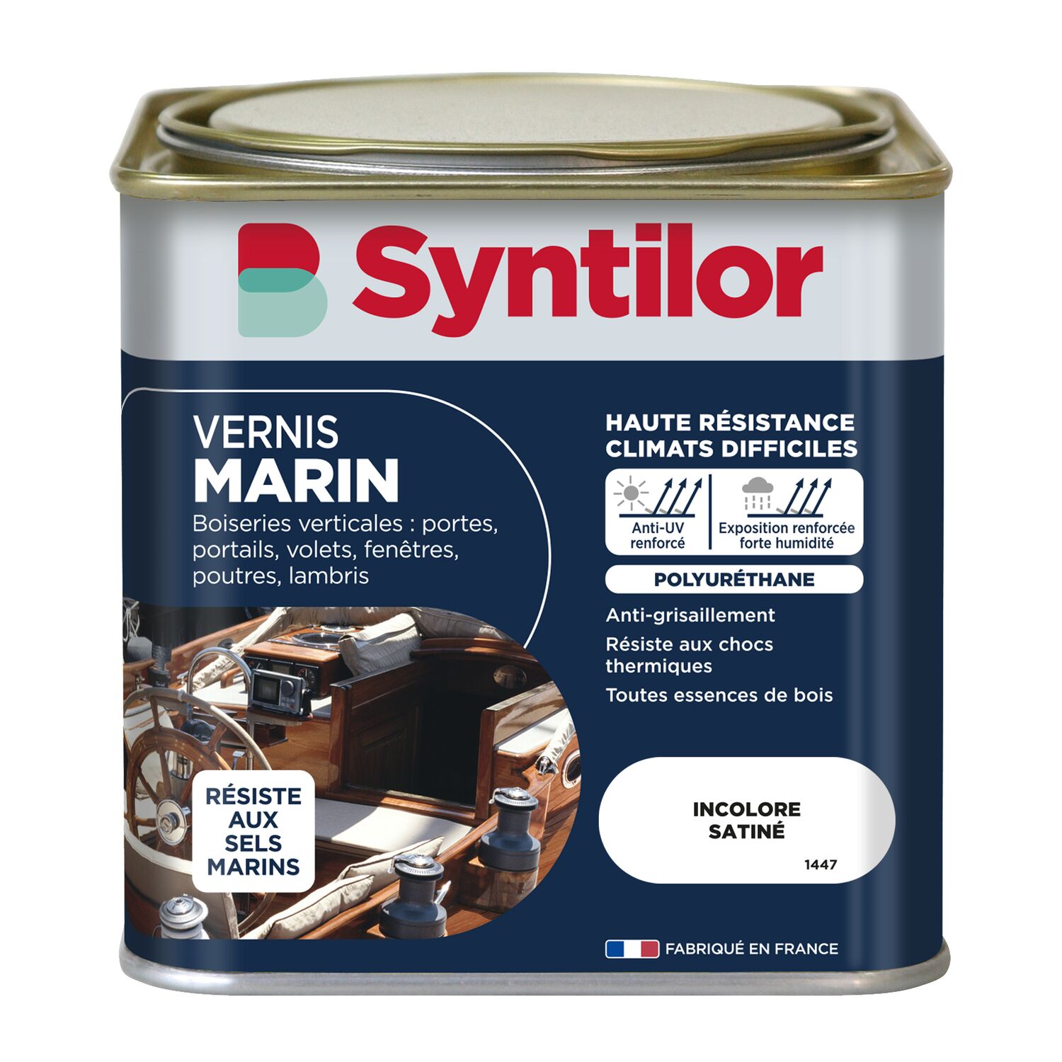 Vernis marin satiné 0.5L incolore - SYNTILOR