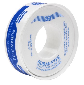 RUBAN D'ETANCHEITE PTFE std larg. 12mm 