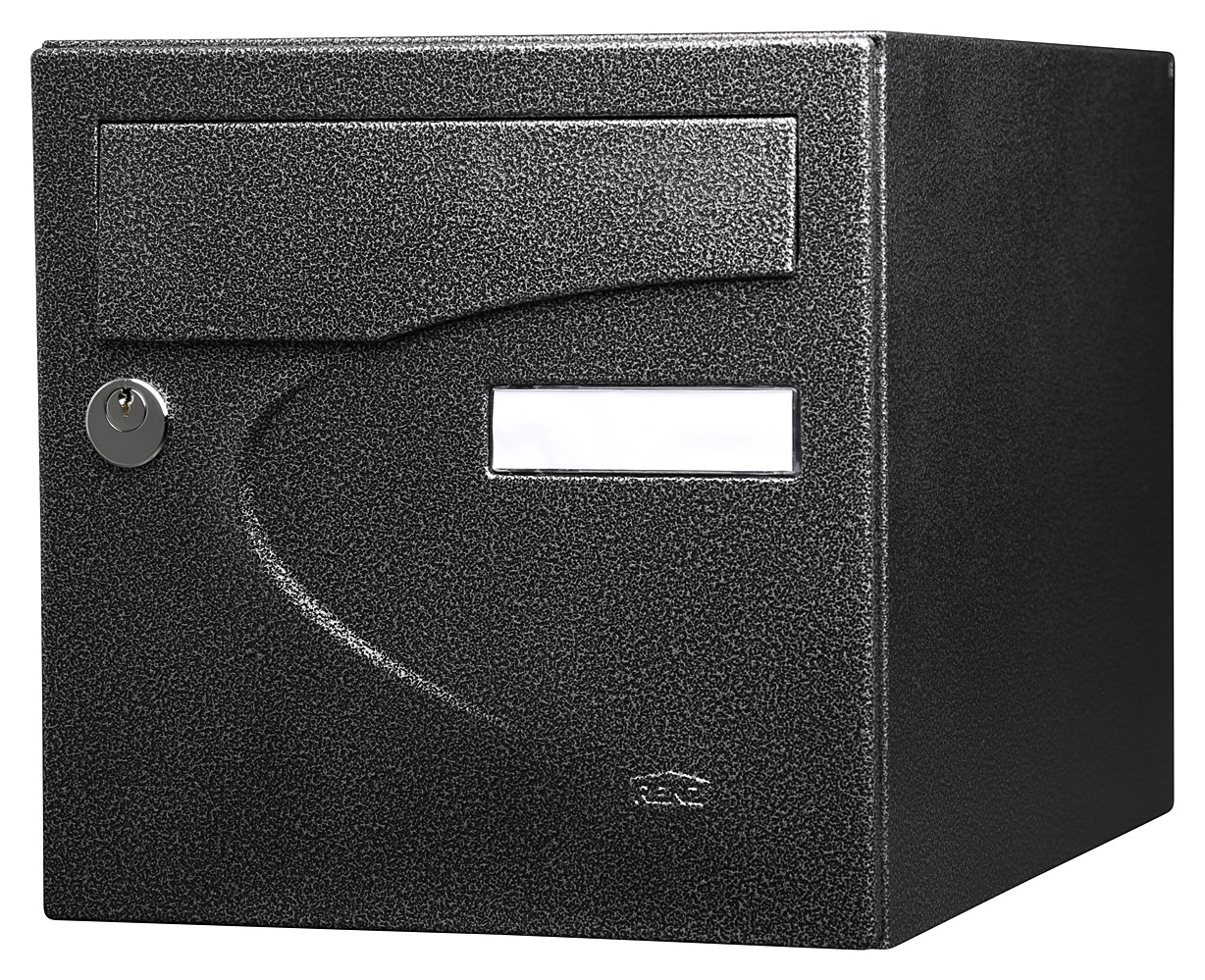 Boîte aux lettres normalisée préférence 2 portes noir décor - RENZ