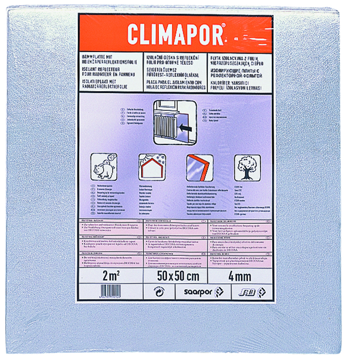 Panneau isolant contrecollé aluminium sous papier peint 0,5x0,5m 4mm - DECOSA