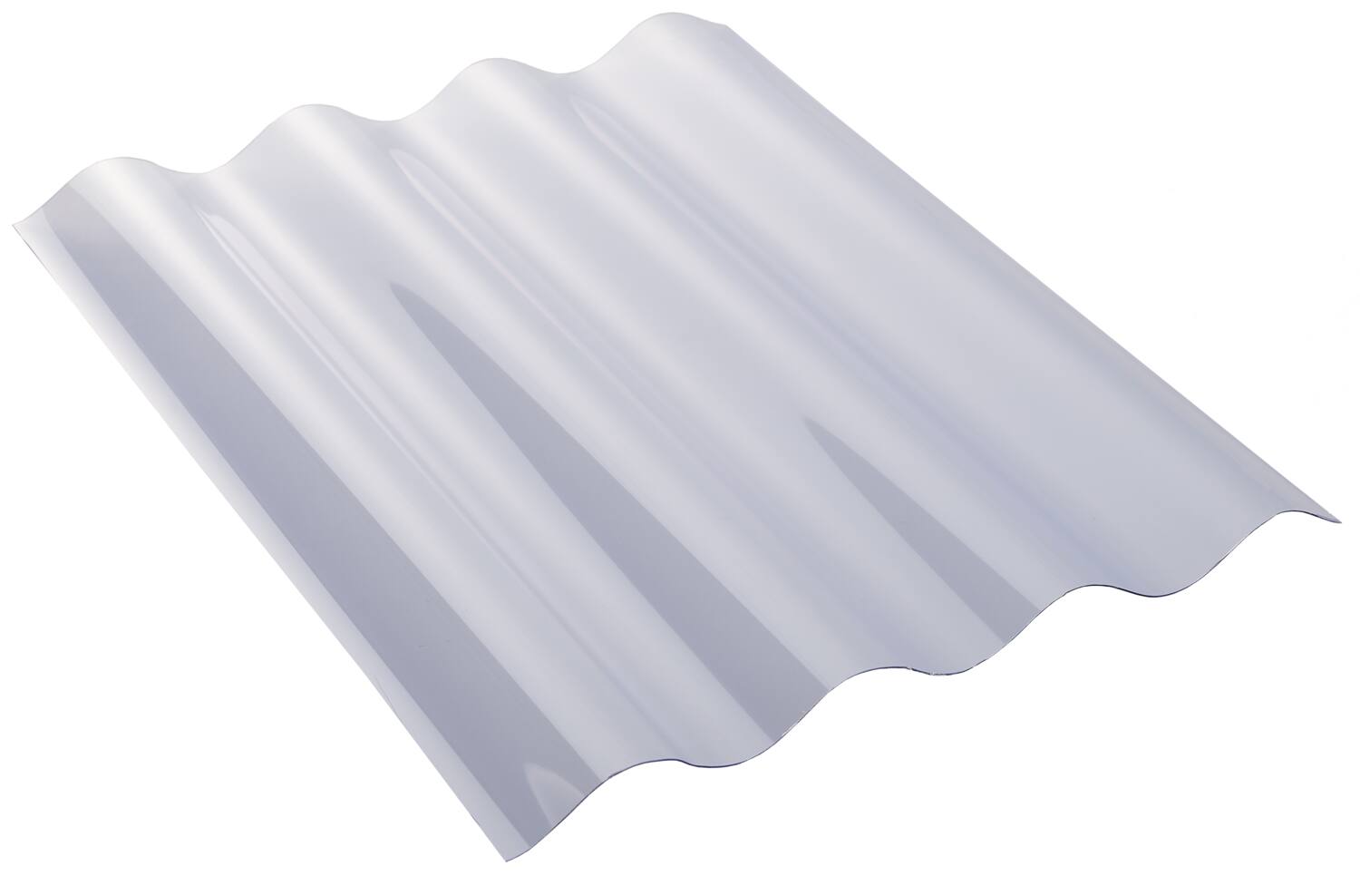 Plaque ondulée po76/18 cristal 2.50x0.90m