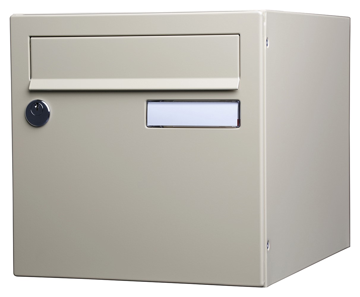 boite aux lettres normalisée basic 2 portes beige - RENZ