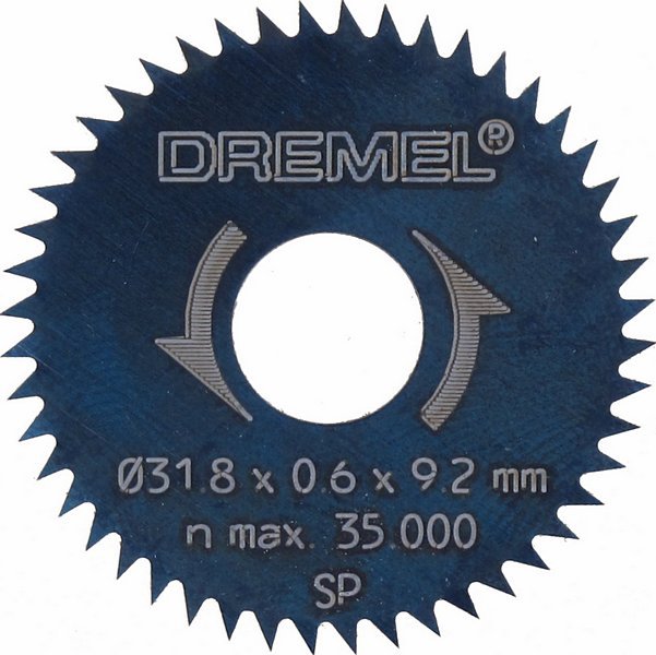 lot de 2 lames à refendre/tronçonner 31,8 mm - DREMEL