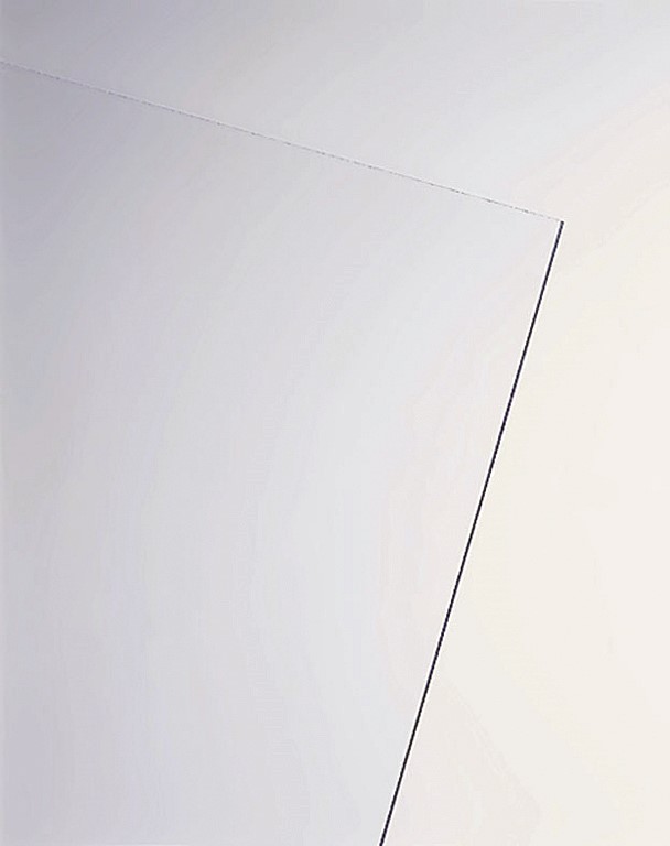 VERRE SYNTHETIQUE TRANSPARENT - 4 MM. - 0,5 x 0,25 M. - PLAQUE DE VERRE SYNTHETIQUE DECORATIVE EN POLYSTYRENE EXTRUDE - ONDULINE