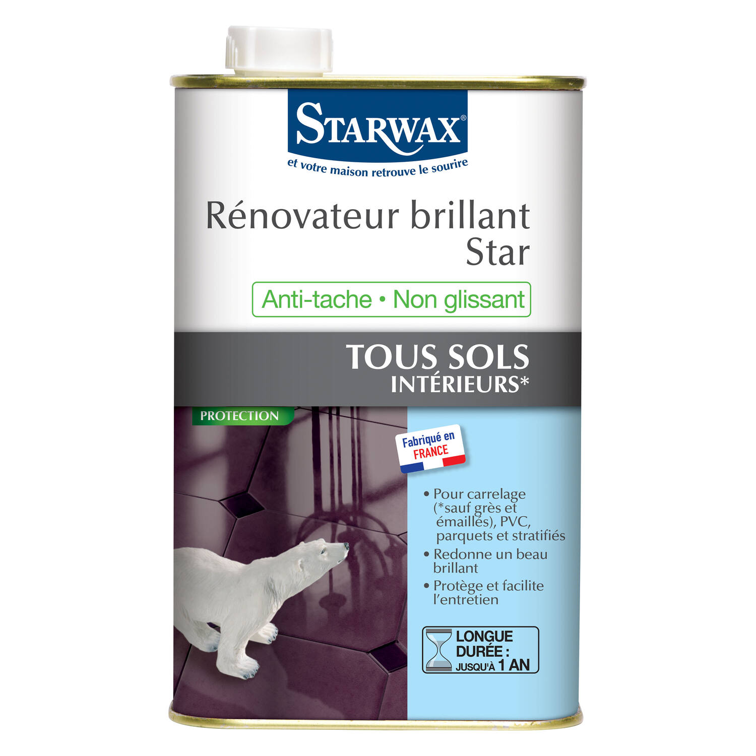 Rénovateur Brillant Star pour Sols Intérieurs 1L - STARWAX