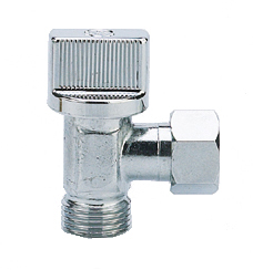 Robinet wc équerre chromé mâle femelle G3/8 - NOYON THIEBAULT