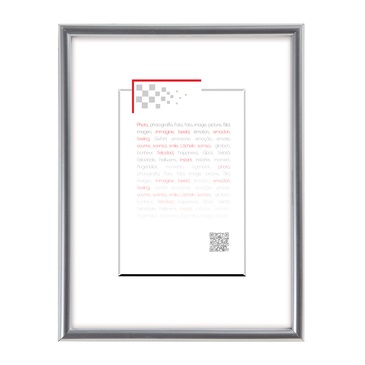 Cadre gallery argent 21x27,9 cm - BRIO