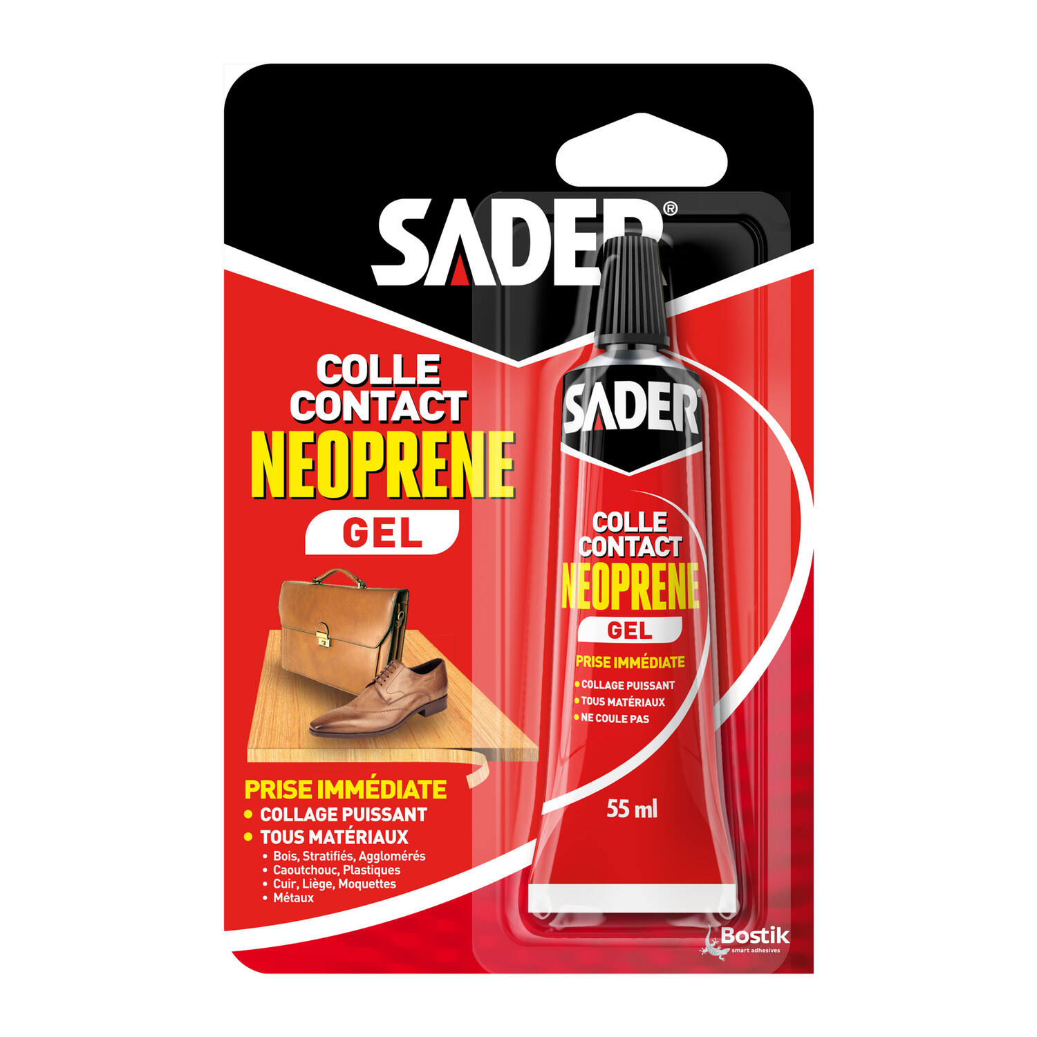 Colle contact néoprène gel 55ml - SADER