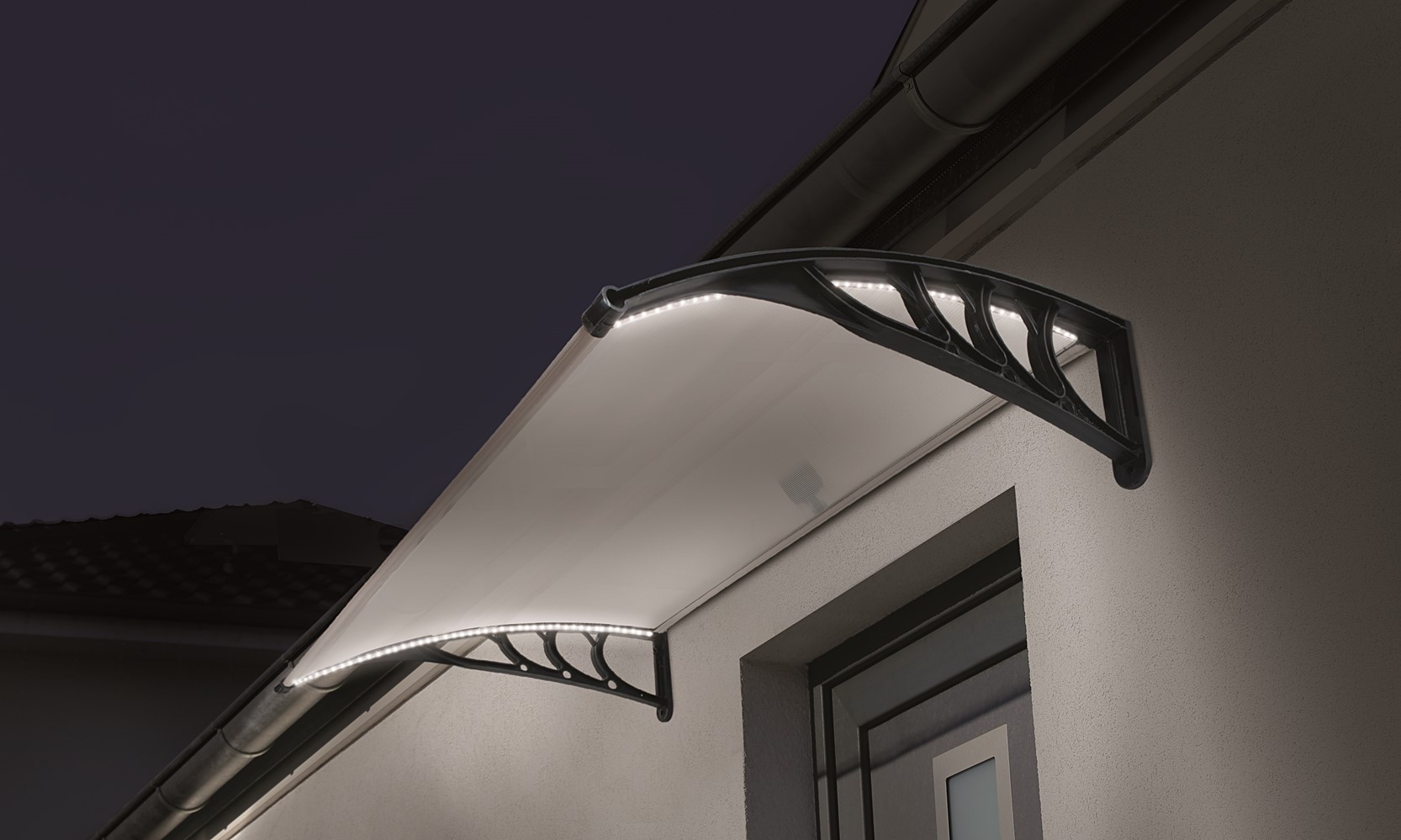 Marquise 80 x 100 à leds