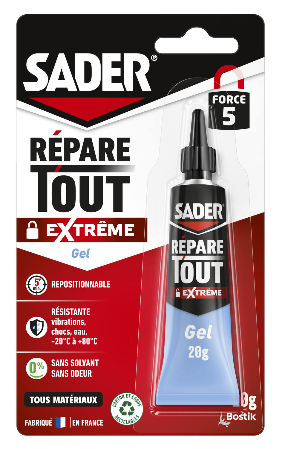 Colle Répare Tout Extrême Multi-Usages 20g - SADER