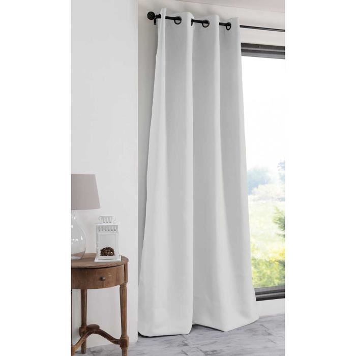 rideau Occultant Notté 100% Polyester 135 x 250 cm Blanc