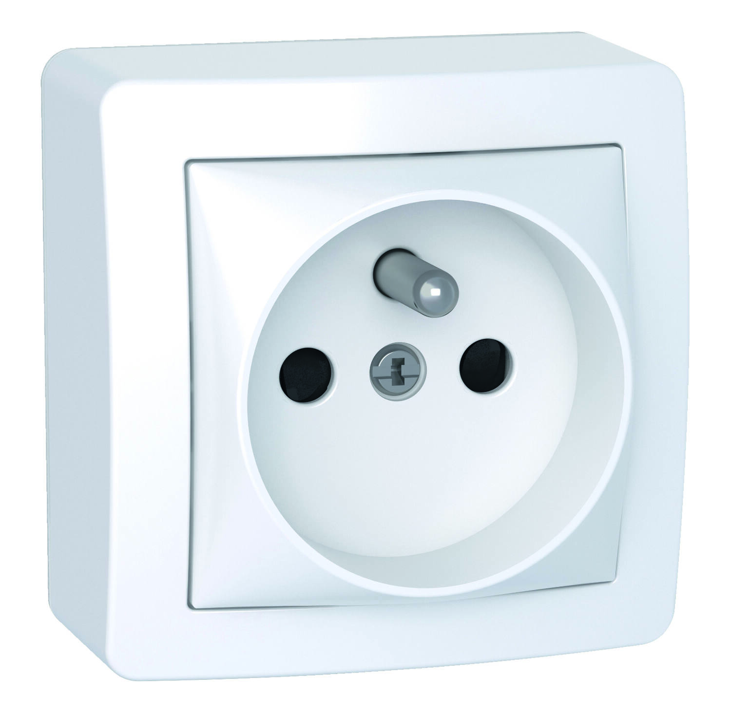 Prise avec terre saillie complet Alréa blanc - SCHNEIDER ELECTRIC