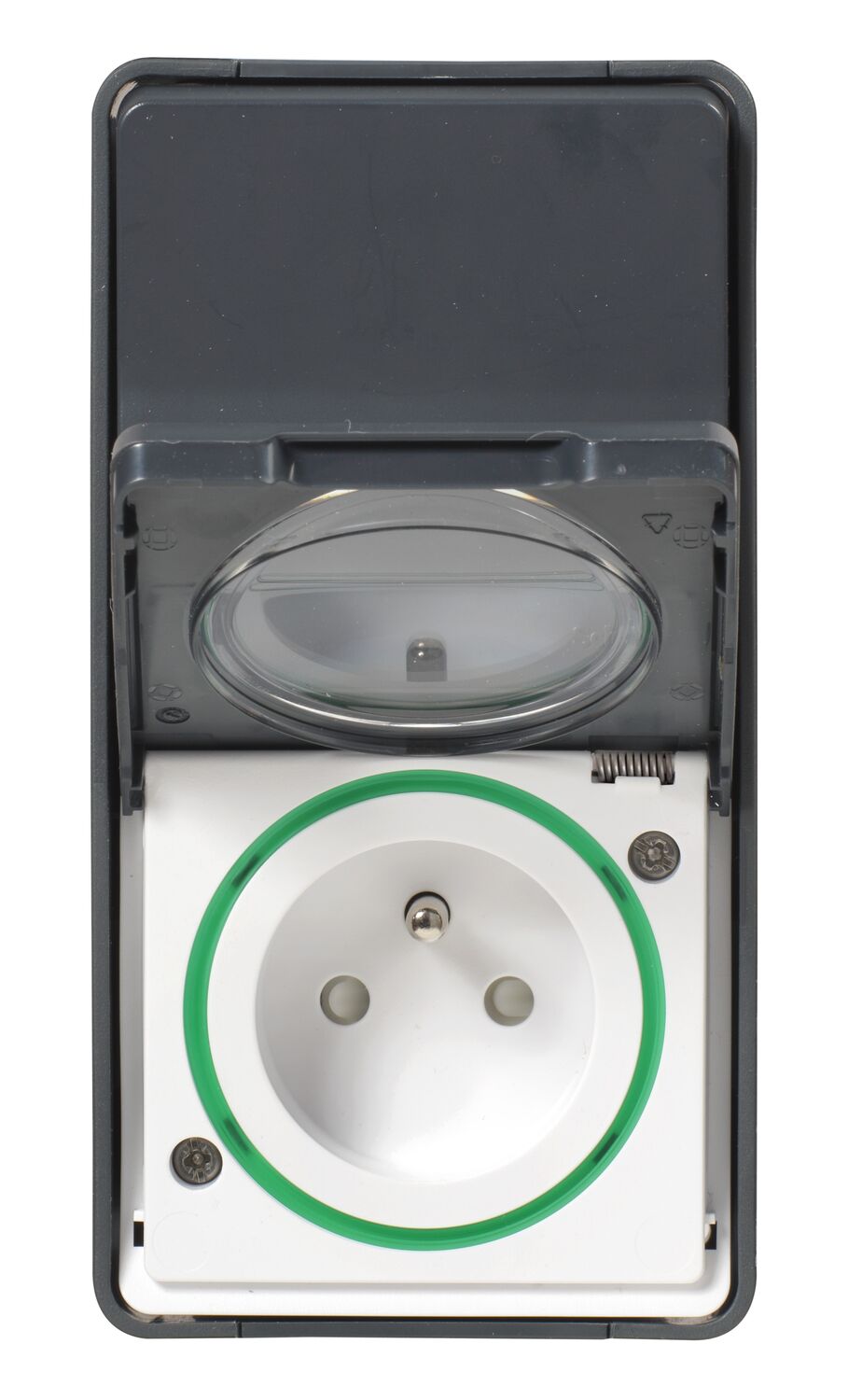 Interrupteur + prise saillie Mureva Styl anthracite - SCHNEIDER ELECTRIC