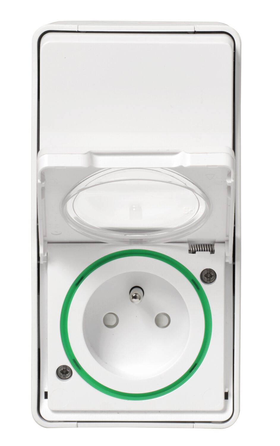 Interrupteur + prise saillie Mureva Styl blanc - SCHNEIDER ELECTRIC