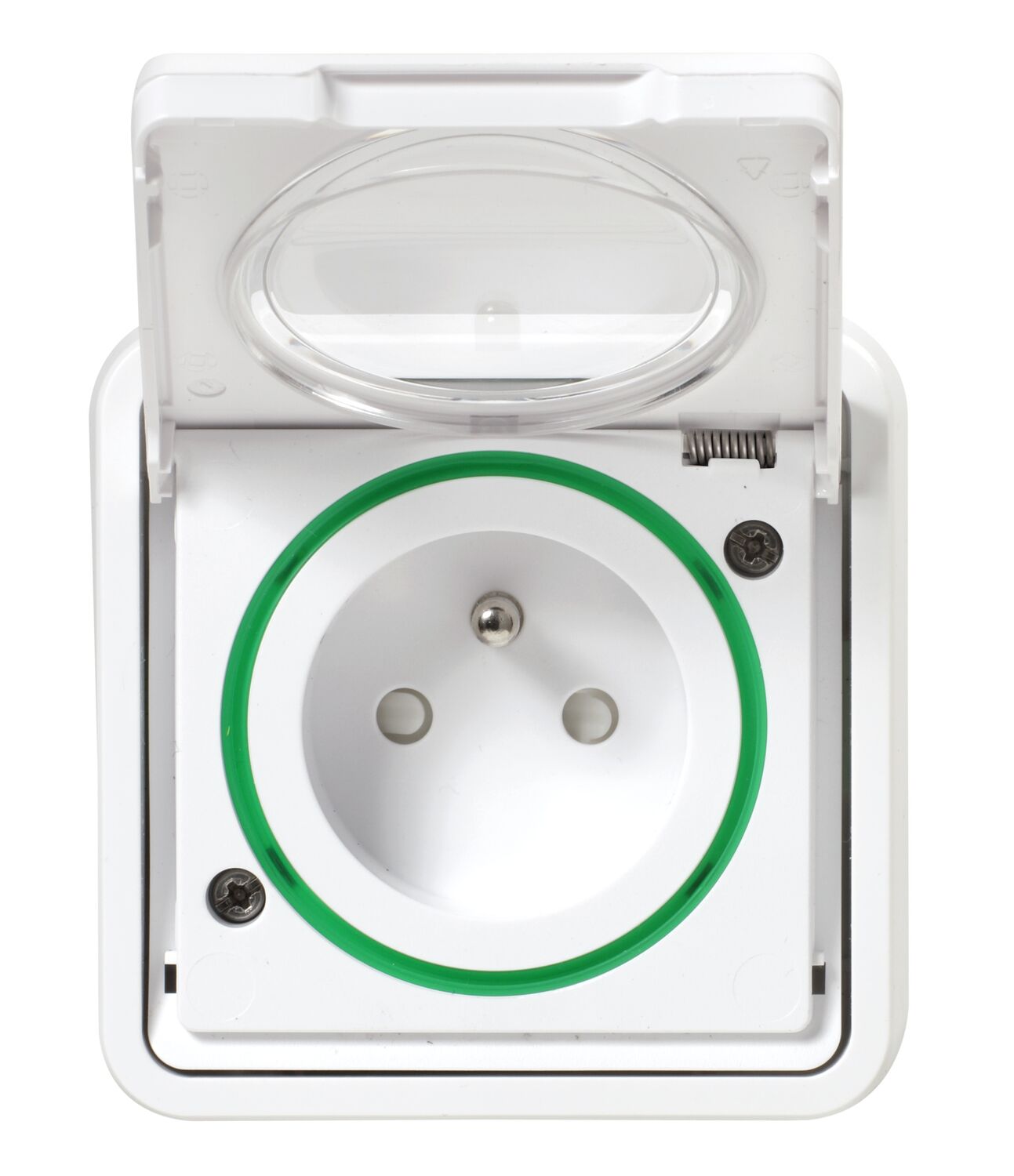 Prise avec terre étanche complet Mureva Styl blanc - SCHNEIDER ELECTRIC