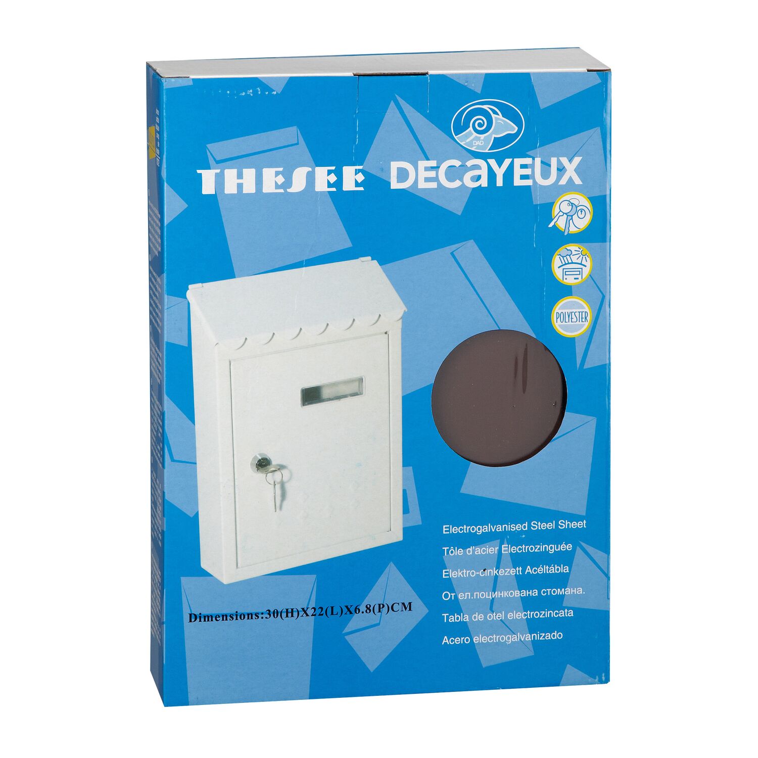 Boîte aux lettres Thésée marron - DECAYEUX