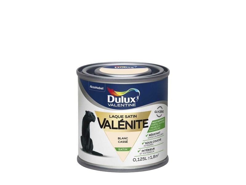 Laque Valénite Satin 0,125L Blanc Cassé
