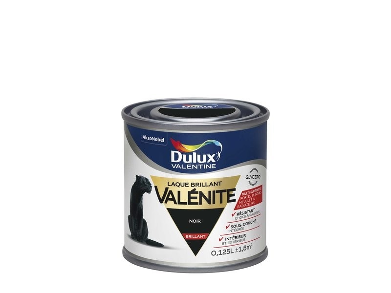 Laque Valénite Brillant 0,125L Noir