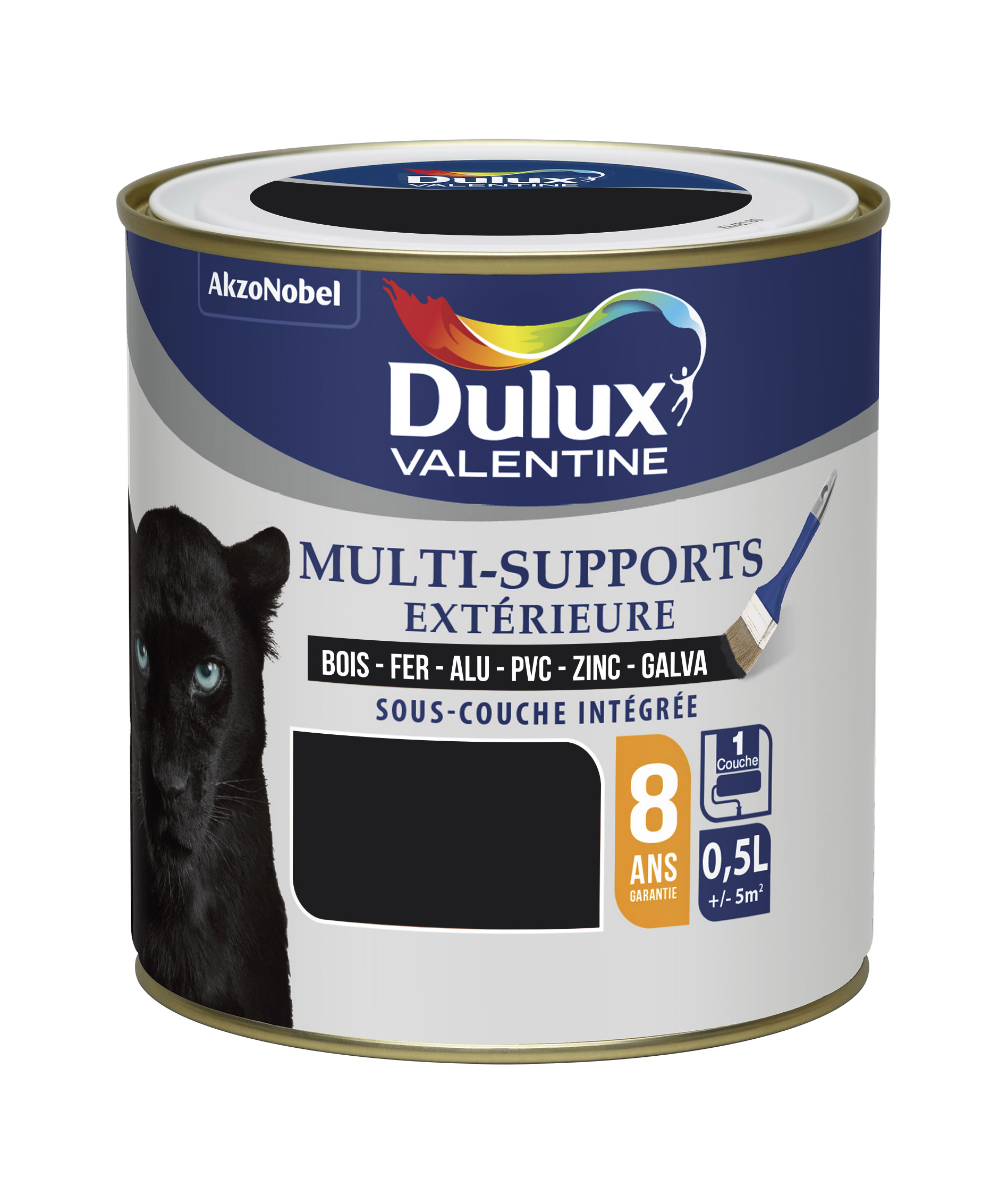 Peinture multisupport extérieure 0,5L Noir