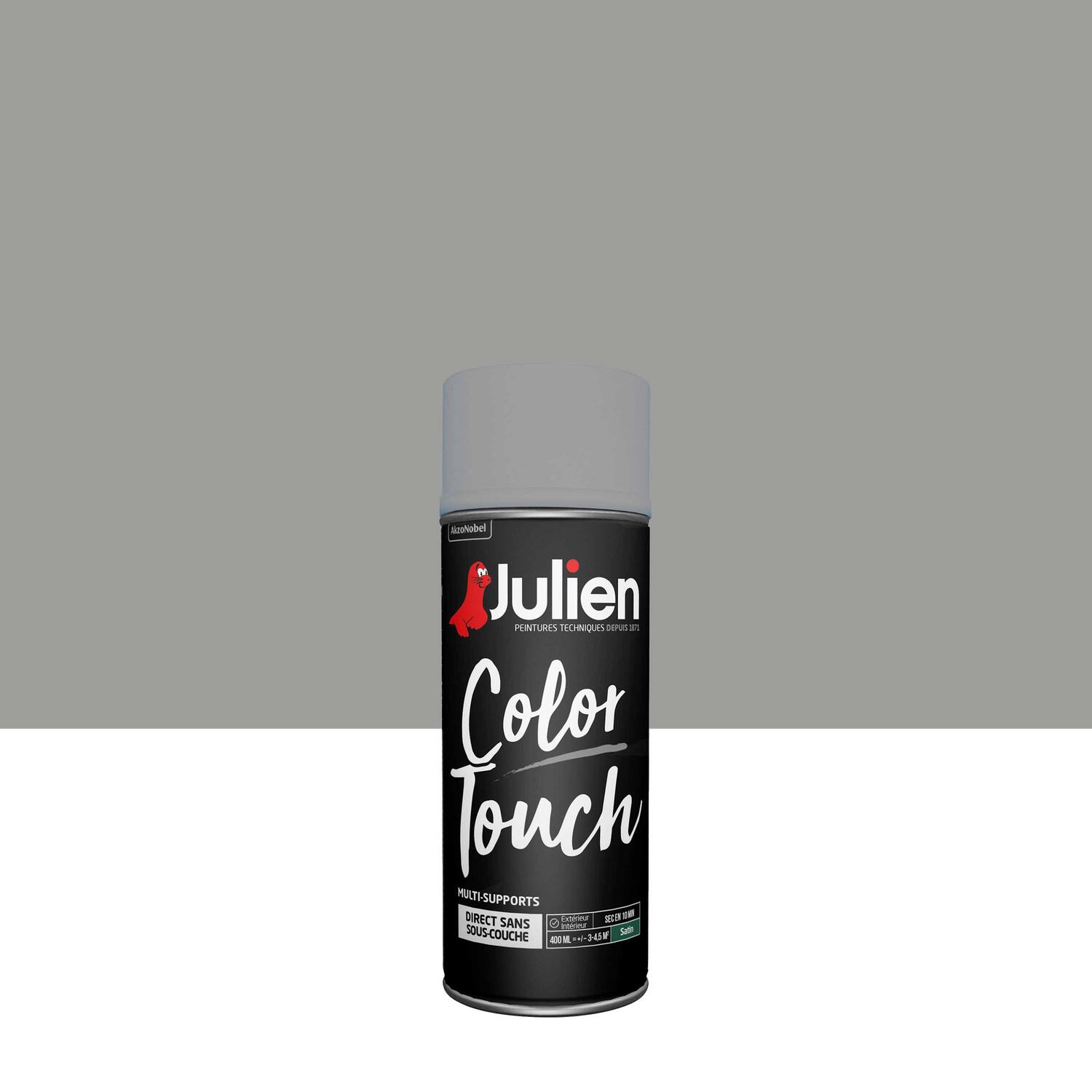 Peinture aérosol Multi-supports Color Touch Titanium Satin 400ml - JULIEN