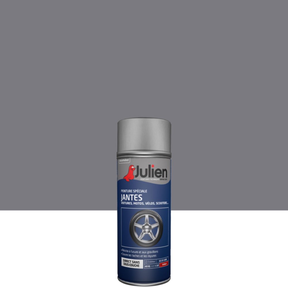 Aérosol Jantes Julien Brillant Gris 400 ml