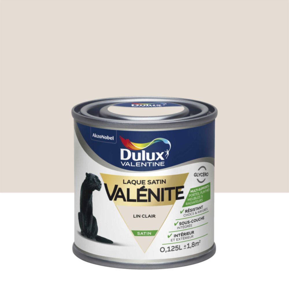 Peinture Laque Valénite Satin Lin Clair 0,125L
