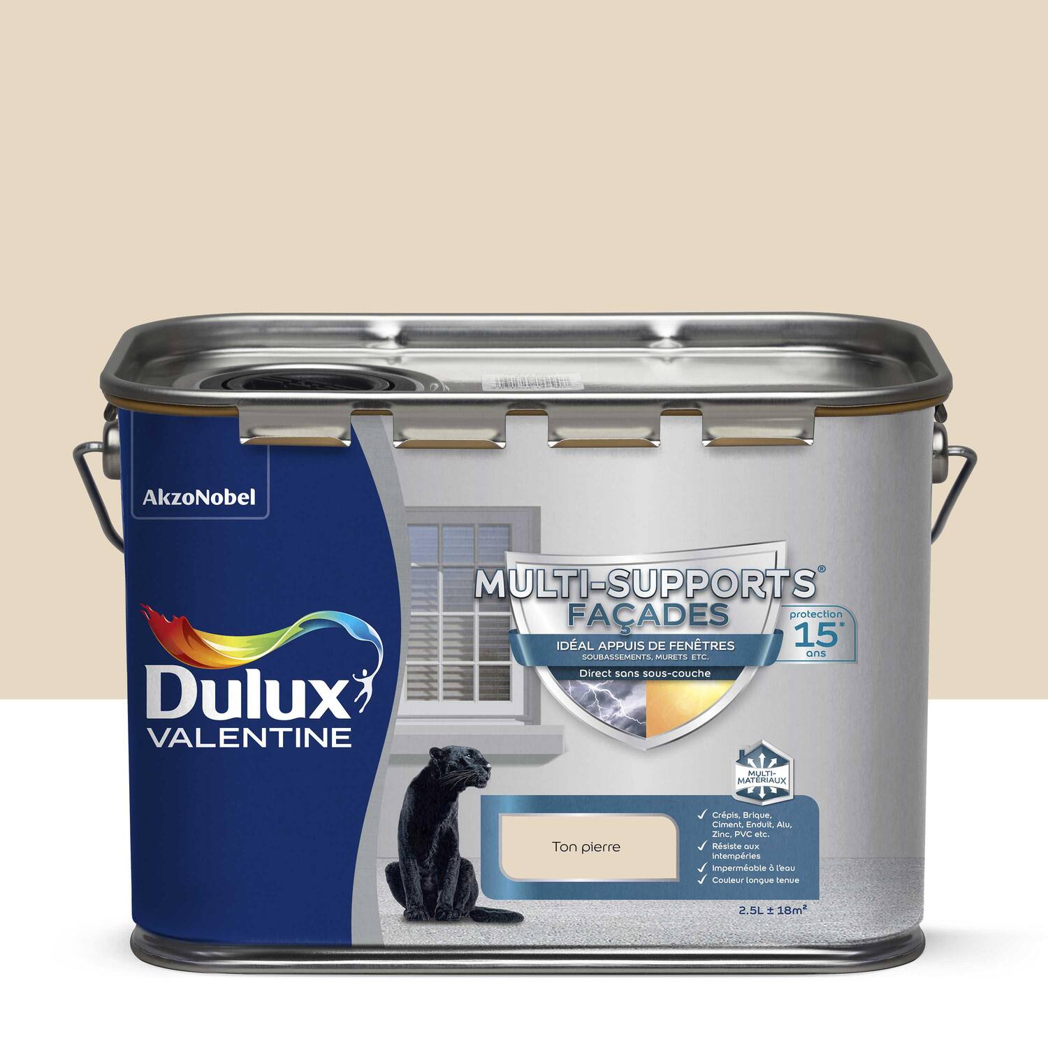 Peinture Façades Ton Pierre Mat 2,5L - DULUX VALENTINE