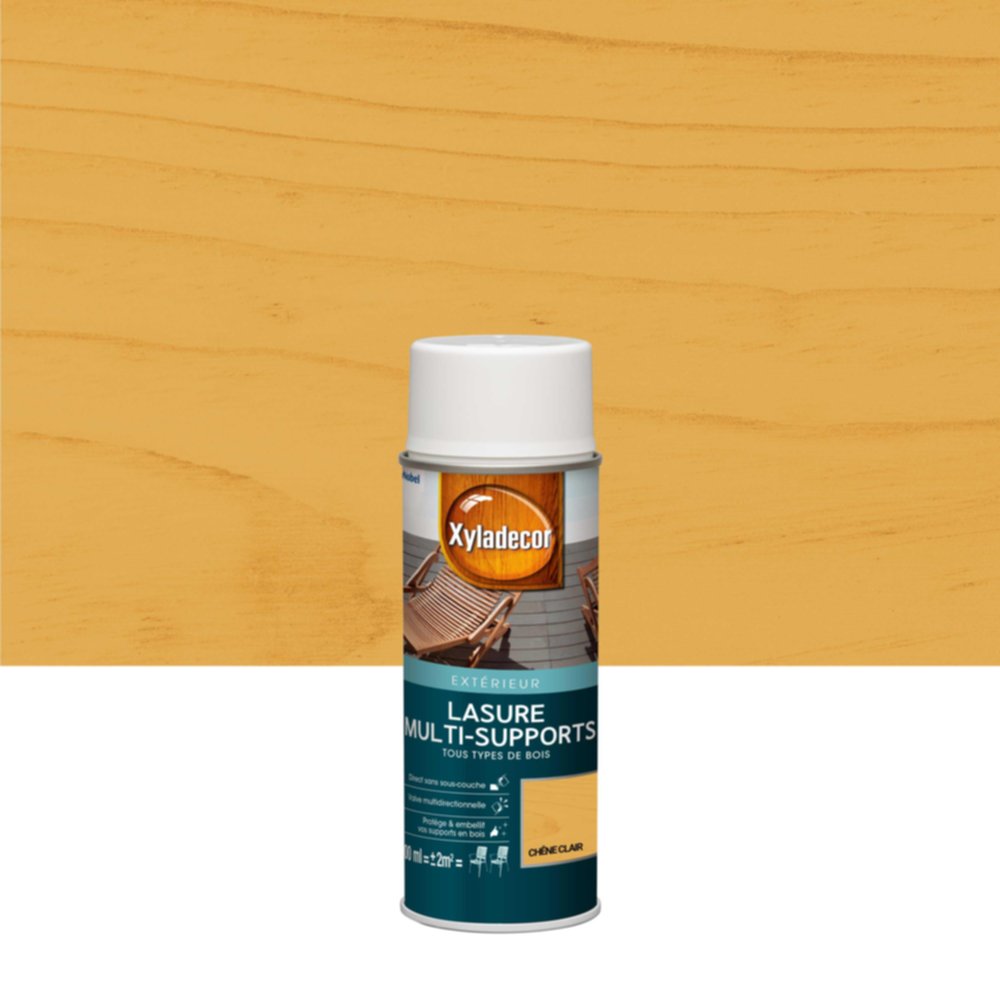 Aerosol Lasure Xyladecor Mat Chêne Clair 0,4 L