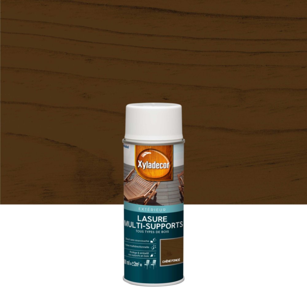 Aerosol Lasure Xyladecor Mat Chêne Foncé 0,4 L