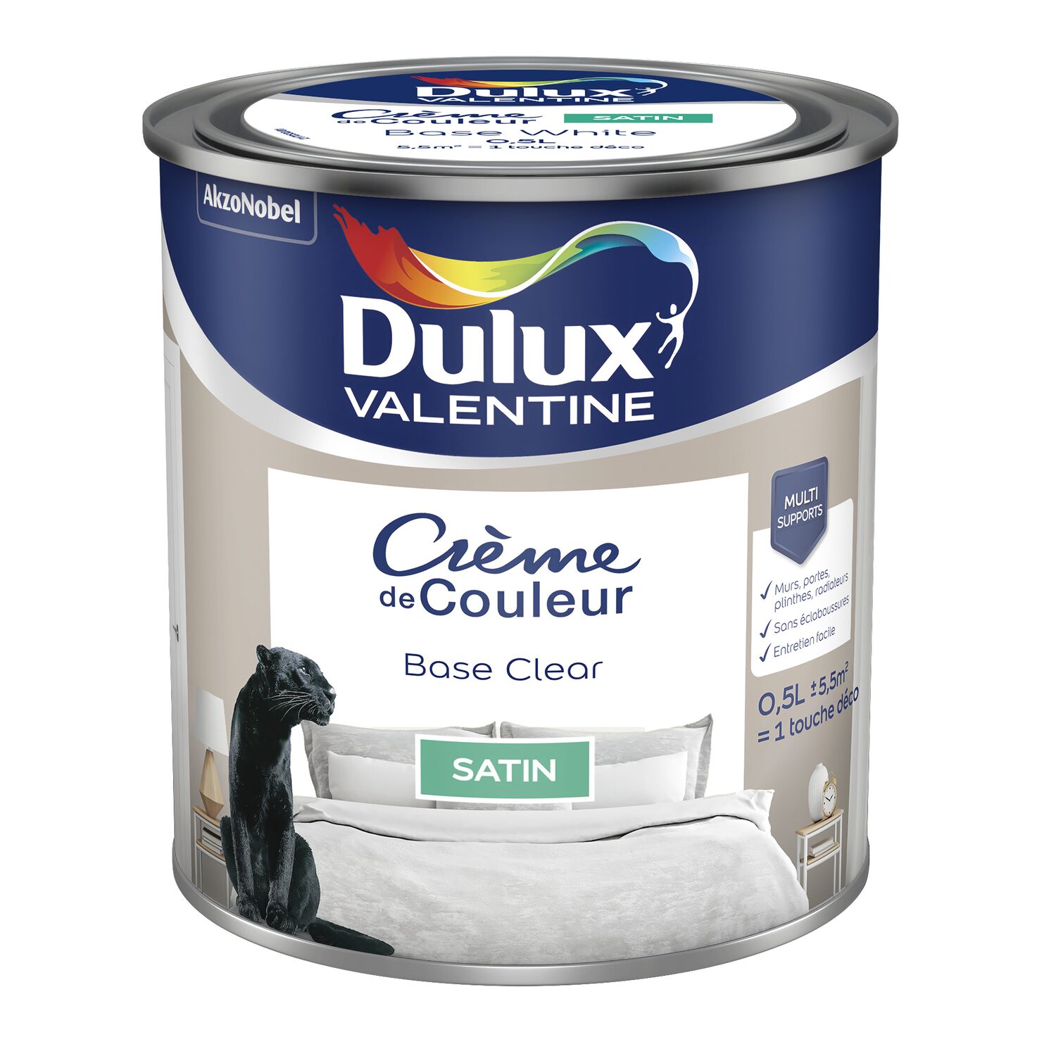 Peinture satin 0,5l blanc