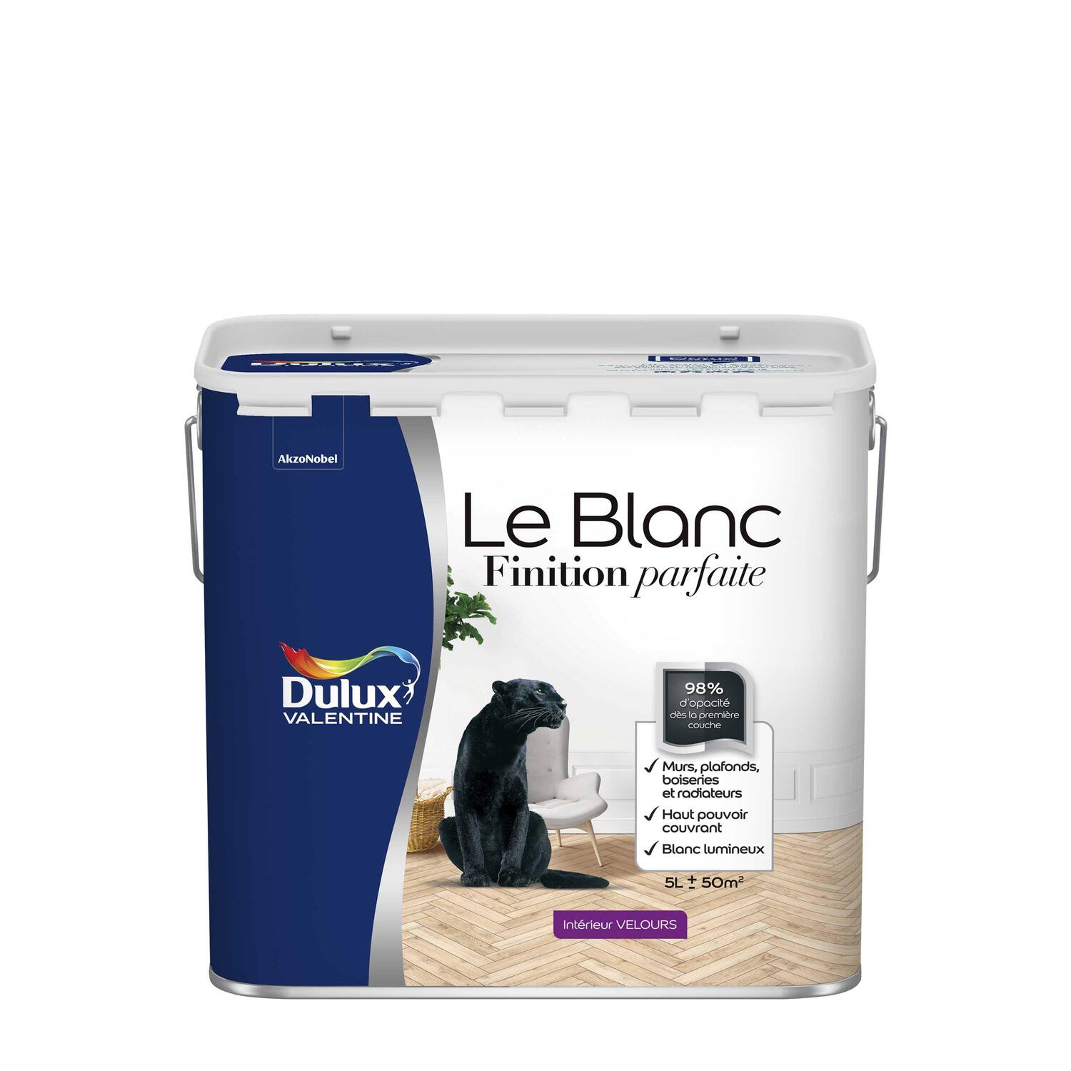 Peinture intérieure Finition Parfaite Blanc Velours 5L - DULUX VALENTINE